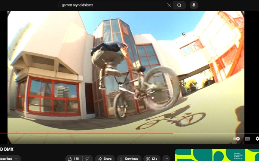 Screenshot of Garrett Reynolds performing an opposite tailwhip, taken from Fiend video on YouTube